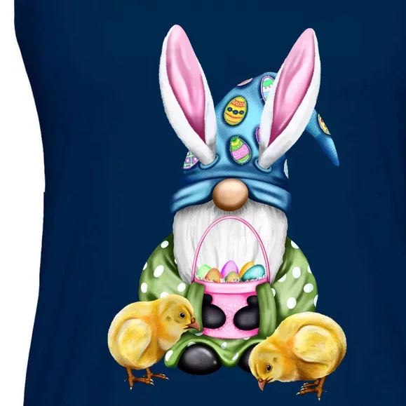 Funny Easter Gnome Ladies Essential Flowy Tank