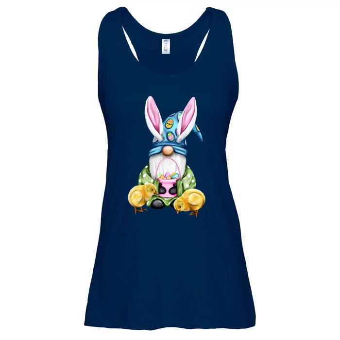 Funny Easter Gnome Ladies Essential Flowy Tank