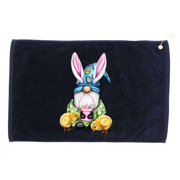 Funny Easter Gnome Grommeted Golf Towel