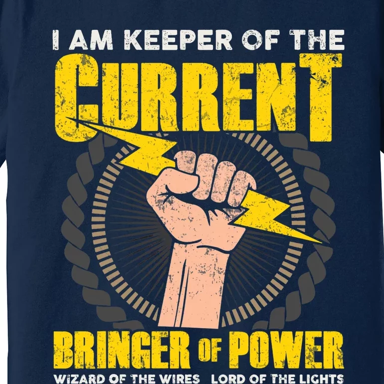 Funny Electrician Gifts Electrical Engineer Lineman Premium T-Shirt