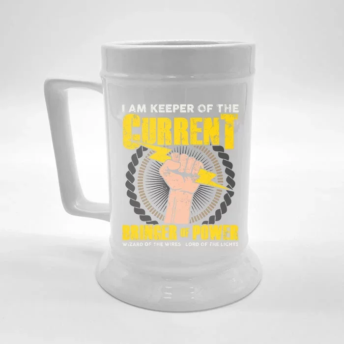 Funny Electrician Gifts Electrical Engineer Lineman Front & Back Beer Stein