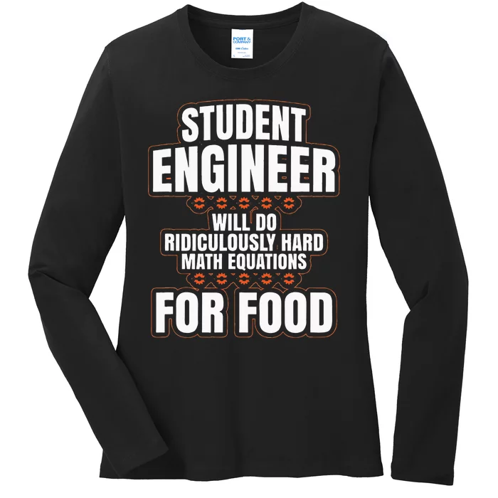 Funny Engineer Gifts Engineering College Student Gift Ideas Ladies Long Sleeve Shirt