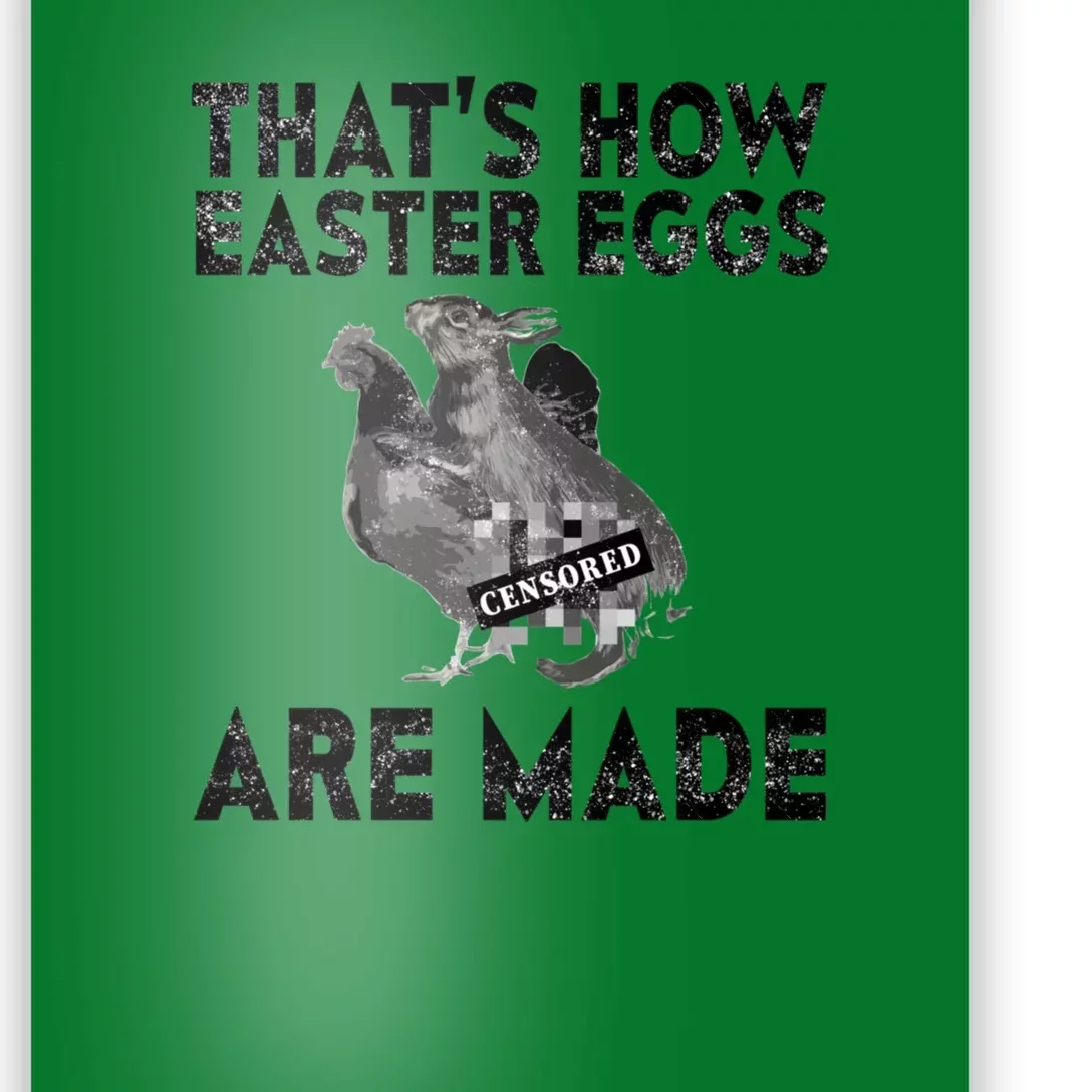 Funny Easter Gift Naughty Easter Meme Dirty Easter Poster