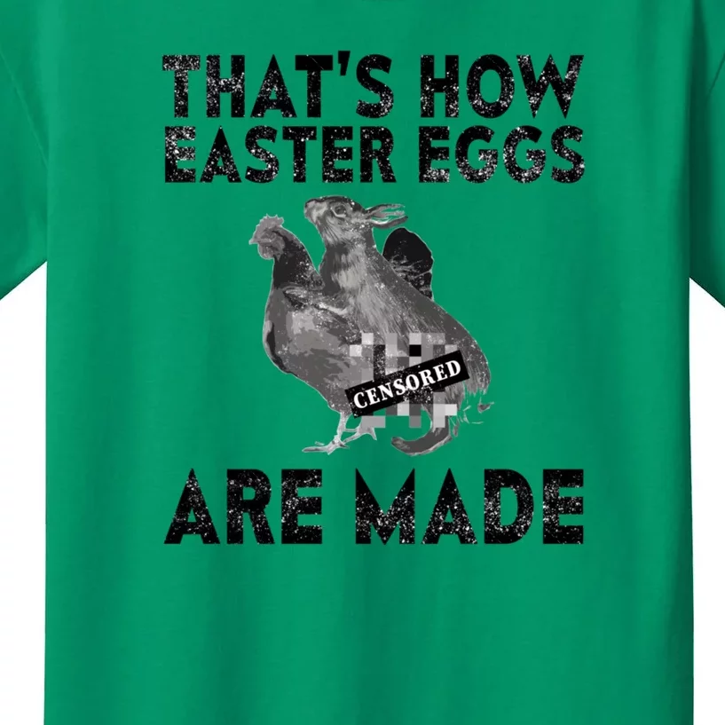 Funny Easter Gift Naughty Easter Meme Dirty Easter Kids T-Shirt