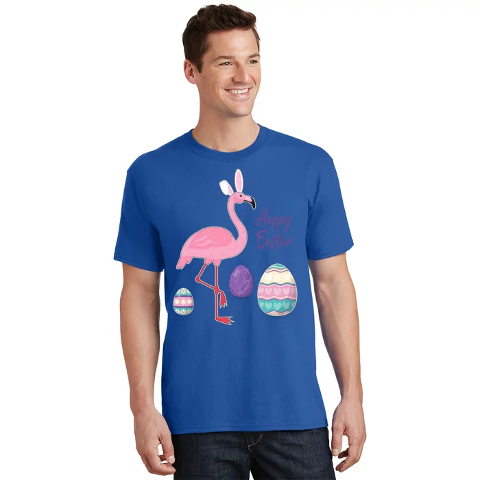 Flamingo Easter Gift Flamingo Easter Egg Hunting Funny Gift T-Shirt