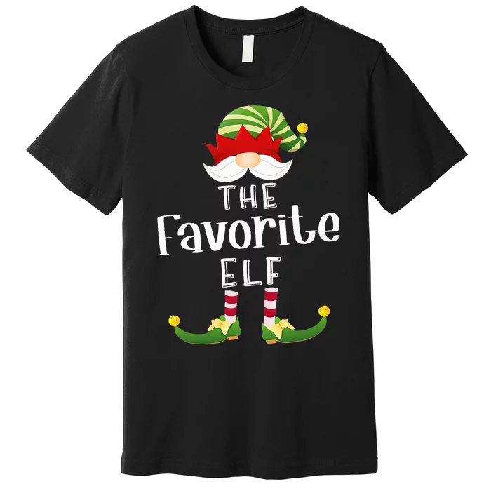 Favorite Elf Group Christmas Funny Pajama Party Premium T-Shirt