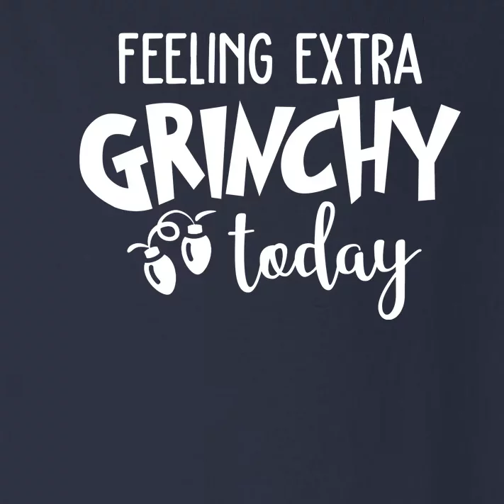 Feeling Extra Grinchy Today Funny Christmas Toddler Long Sleeve Shirt