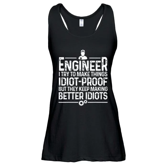 Funny Engineer Gift For Men Women Cool Engineering Mechanic Ladies Essential Flowy Tank