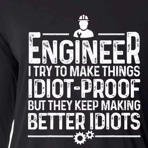 Funny Engineer Gift For Men Women Cool Engineering Mechanic Cooling Performance Long Sleeve Crew