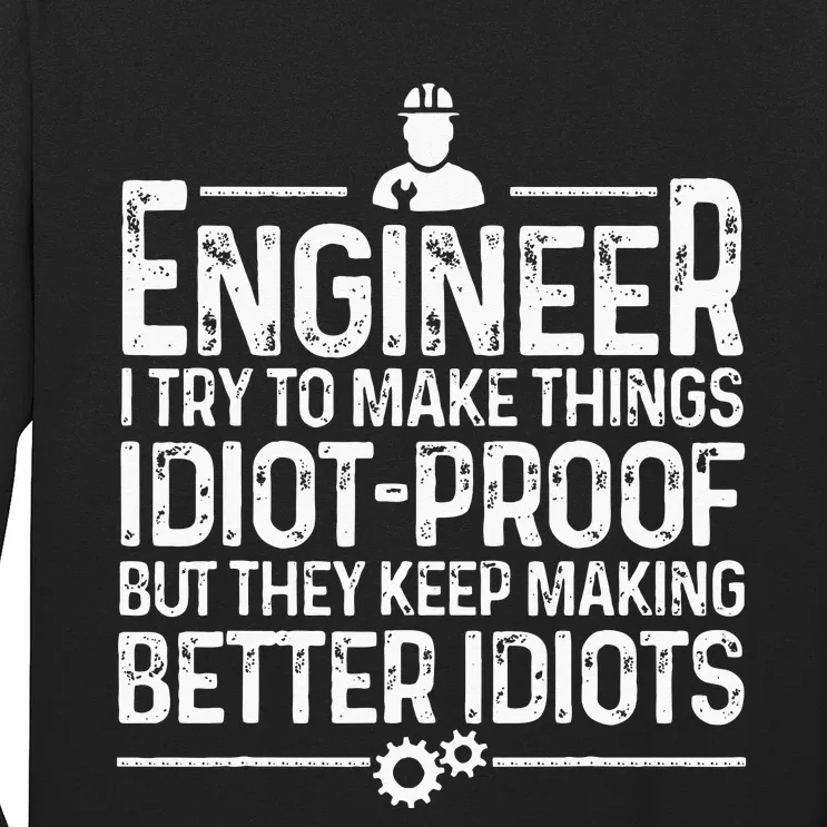 Funny Engineer Gift For Men Women Cool Engineering Mechanic Long Sleeve Shirt