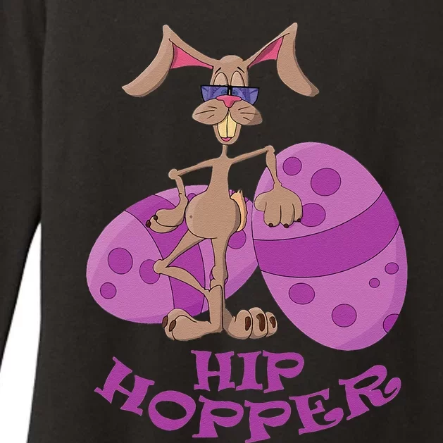 Funny Easter Hip Hopper Bunny Design For Women Womens CVC Long Sleeve Shirt