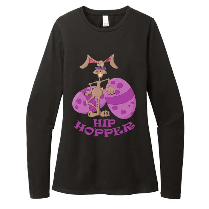 Funny Easter Hip Hopper Bunny Design For Women Womens CVC Long Sleeve Shirt