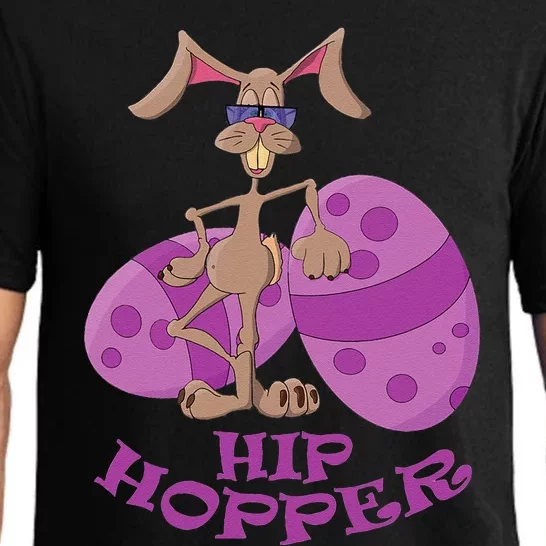 Funny Easter Hip Hopper Bunny Design For Women Pajama Set