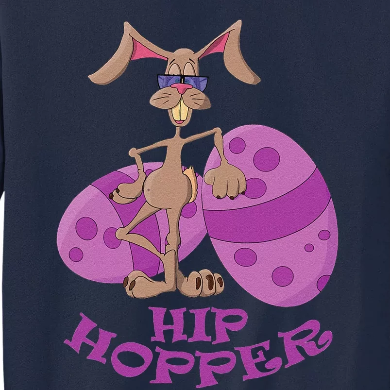 Funny Easter Hip Hopper Bunny Design For Women Tall Sweatshirt