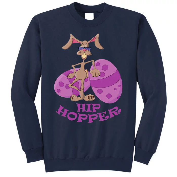 Funny Easter Hip Hopper Bunny Design For Women Tall Sweatshirt