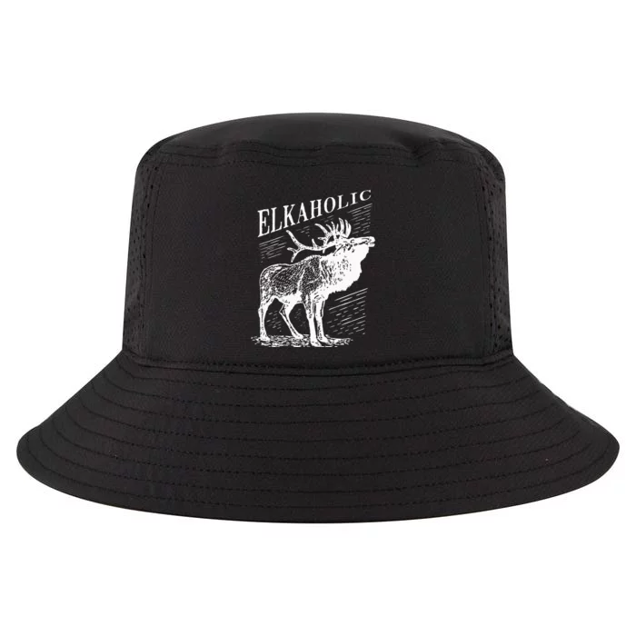 Funny Elk Hunting Elkaholic For Hunters Cool Comfort Performance Bucket Hat