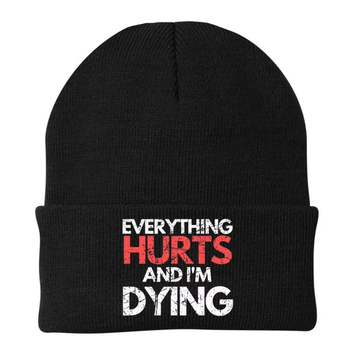 Funny Everything Hurts IM Dying Fitness Workout Gym Women Knit Cap Winter Beanie