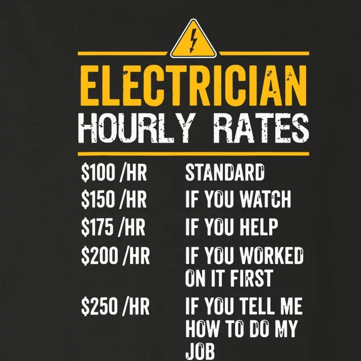 Funny Electrician Hourly Rates Lineman Labor Rates Toddler Long Sleeve Shirt