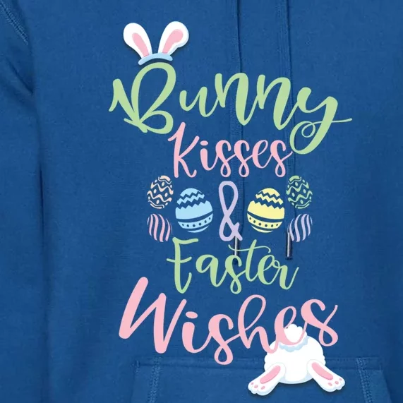 Fun Easter Holiday Greeting Bunny And Easter Wishes Funny Gift Premium Hoodie