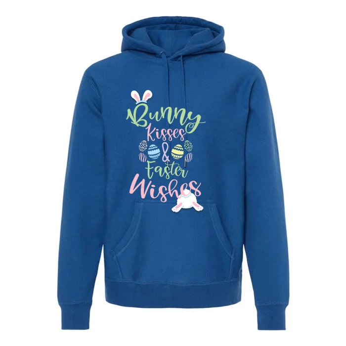 Fun Easter Holiday Greeting Bunny And Easter Wishes Funny Gift Premium Hoodie