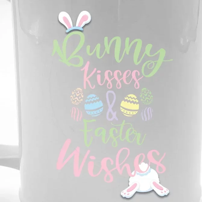 Fun Easter Holiday Greeting Bunny And Easter Wishes Funny Gift Front & Back Beer Stein