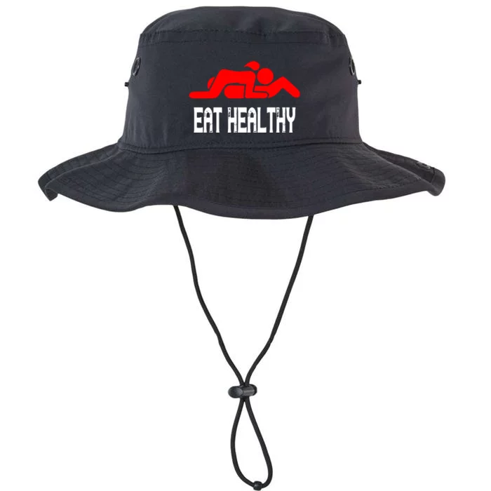 Funny Eat Healthy Legacy Cool Fit Booney Bucket Hat