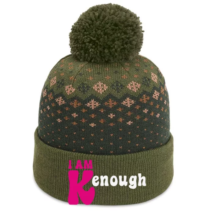 Funny Enough I'm Ken I am Ken The Baniff Cuffed Pom Beanie