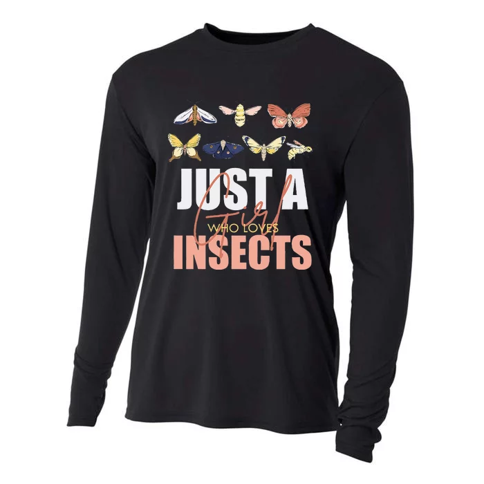 Funny Entomologist Insects Bug Identification Lovers Cooling Performance Long Sleeve Crew