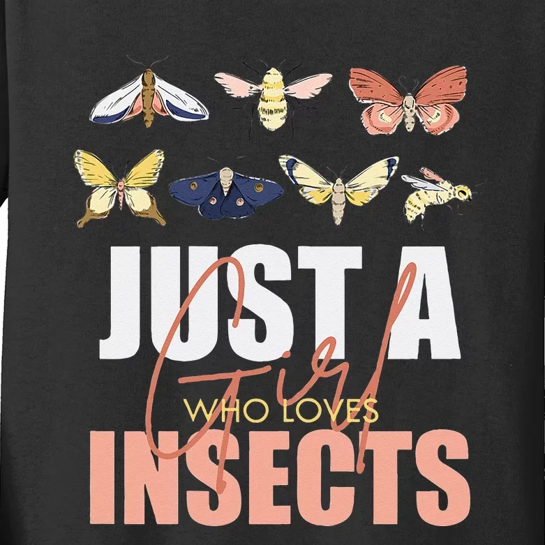 Funny Entomologist Insects Bug Identification Lovers Kids Long Sleeve Shirt