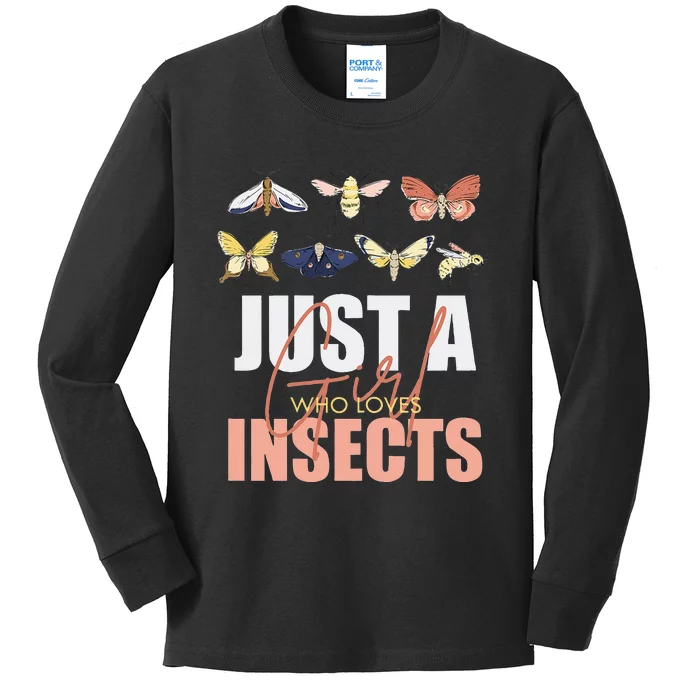 Funny Entomologist Insects Bug Identification Lovers Kids Long Sleeve Shirt