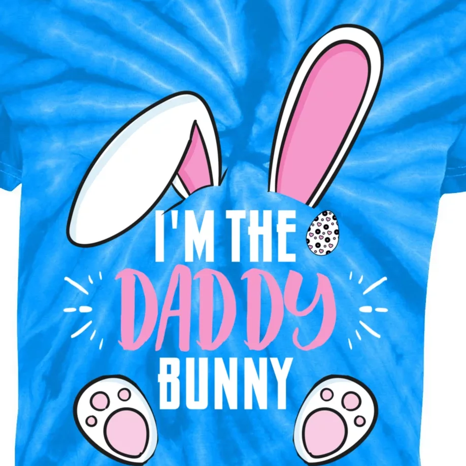 Funny Easter I'm Daddy Bunny For Dads Family Group Gift Kids Tie-Dye T-Shirt