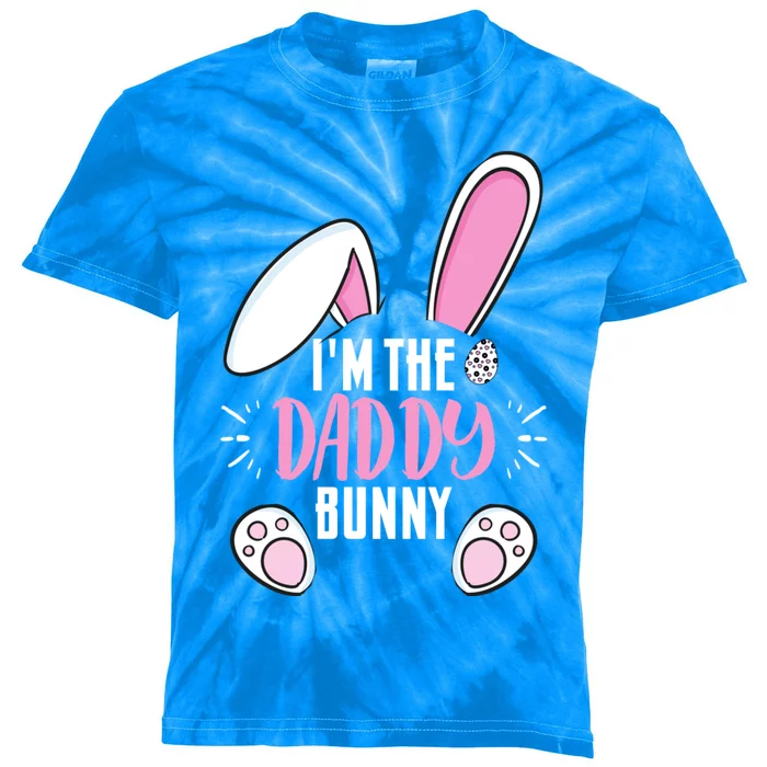 Funny Easter I'm Daddy Bunny For Dads Family Group Gift Kids Tie-Dye T-Shirt