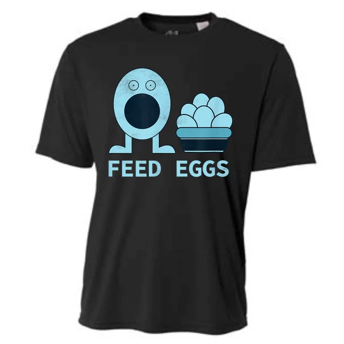 Feed Eggs I Think You Should Leave Cooling Performance Crew T-Shirt