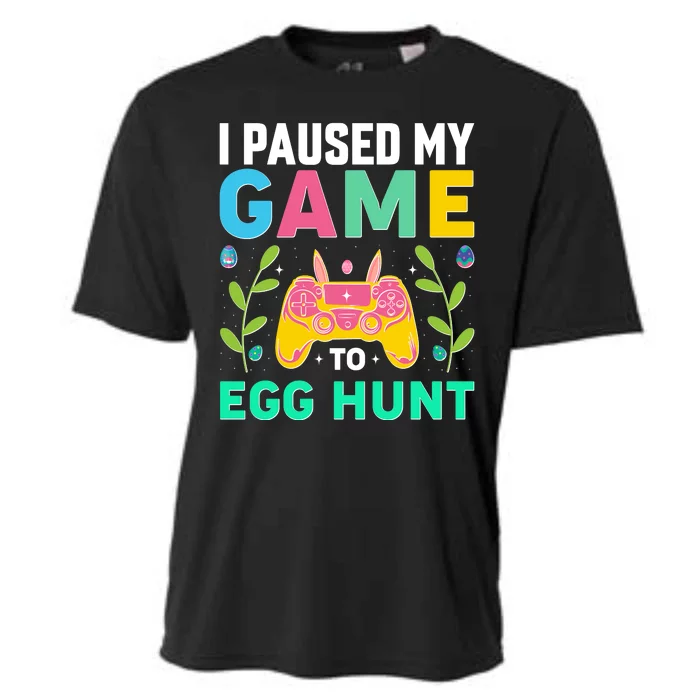 Funny Easter I Pause My Game To Egg Hunt Cooling Performance Crew T-Shirt