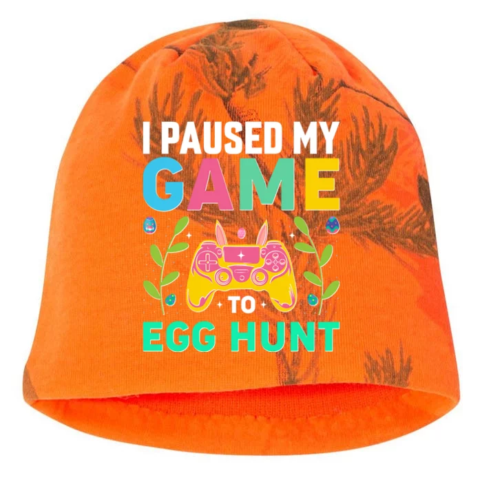 Funny Easter I Pause My Game To Egg Hunt Kati - Camo Knit Beanie