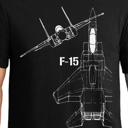 F15 Eagle Jet Military Stealth Fighter Jet Pajama Set