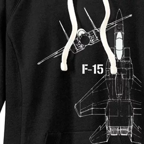 F15 Eagle Jet Military Stealth Fighter Jet Women's Fleece Hoodie