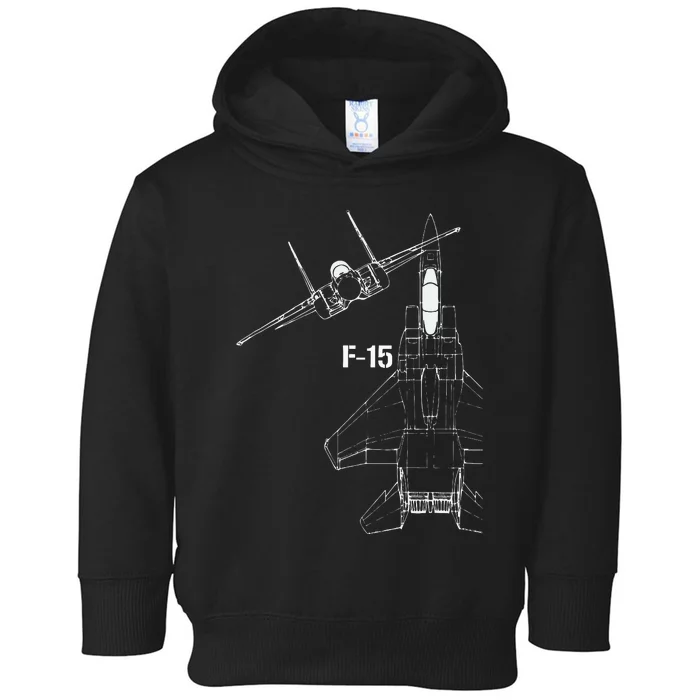 F15 Eagle Jet Military Stealth Fighter Jet Toddler Hoodie