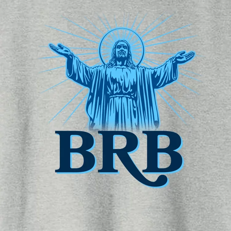 Funny Easter Jesus BRB Be Right Back Women's Crop Top Tee