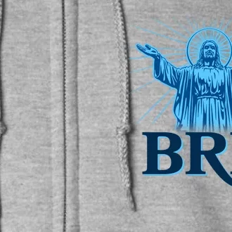 Funny Easter Jesus BRB Be Right Back Full Zip Hoodie