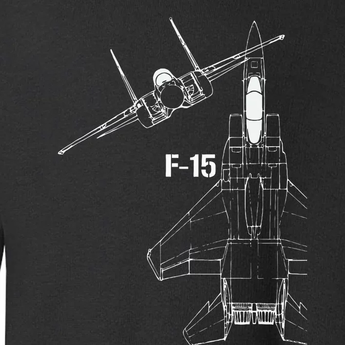 F15 Eagle Jet Military Stealth Fighter Jet Toddler Sweatshirt