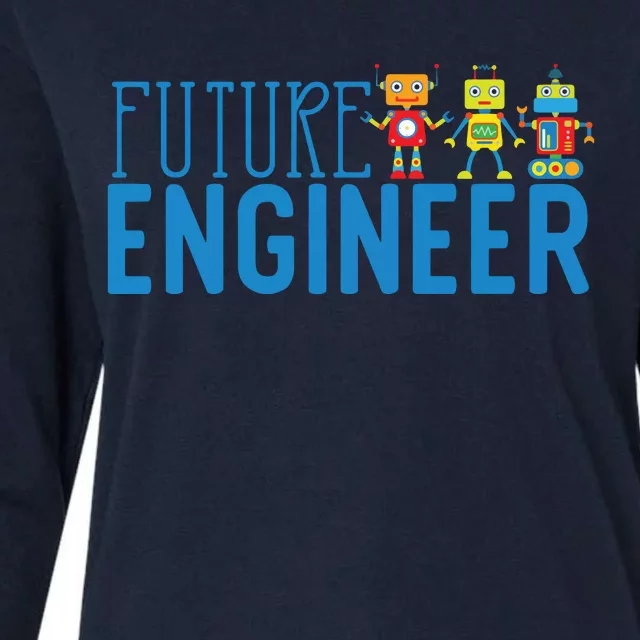 Future Engineer Kids Dream Job For Kids Womens Cotton Relaxed Long Sleeve T-Shirt