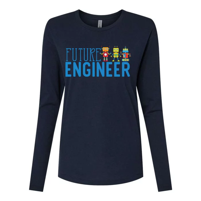 Future Engineer Kids Dream Job For Kids Womens Cotton Relaxed Long Sleeve T-Shirt