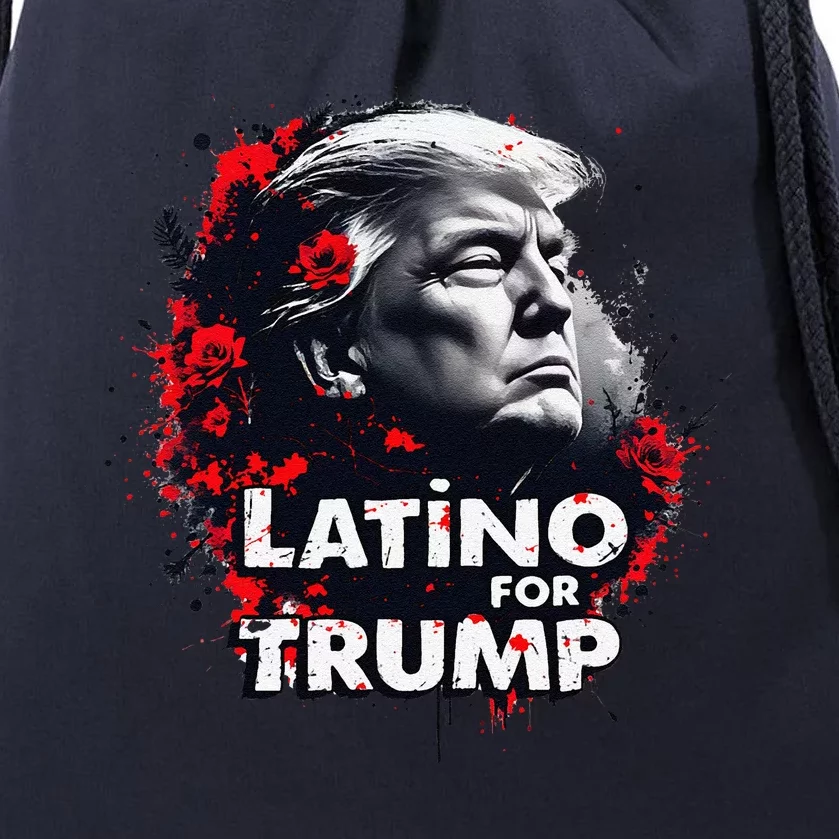 Funny Election Latinos For Trump 2024 Reelect Donald Trump47 Drawstring Bag