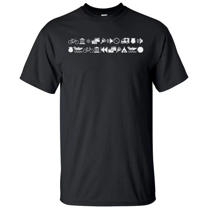 Funny Encrypted Live Laugh Love Tall T-Shirt