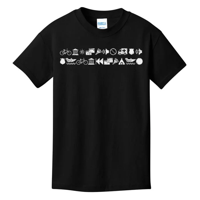 Funny Encrypted Live Laugh Love Kids T-Shirt