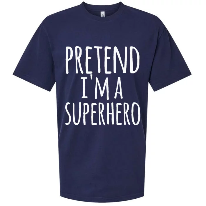 Funny Easy Lazy Halloween Pretend IM A Superhero Sueded Cloud Jersey T-Shirt