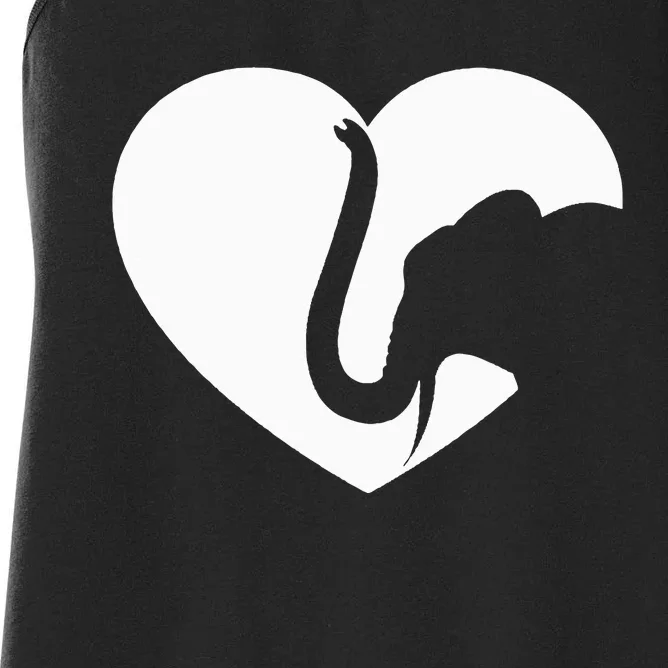 Funny Elephant Lover Gift Women Who Love Elephant Women's Racerback Tank