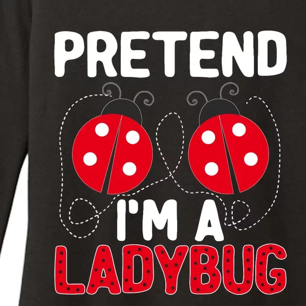 Funny Easy Lazy Halloween Pretend IM A Ladybug Costume Womens CVC Long Sleeve Shirt