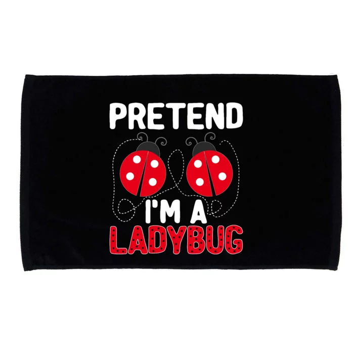 Funny Easy Lazy Halloween Pretend IM A Ladybug Costume Microfiber Hand Towel